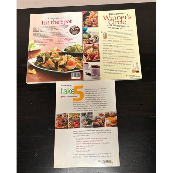 WeightWatchers Recipe Book Set Of 3: Hit The Spot Winners Circle Take 5 - Picture 2 of 8